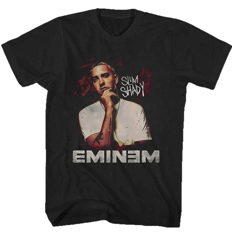 Rapper Eminem Independent Station Eminem Print T-Shirt Hip-Hop Printed T-Shirt - Image 1