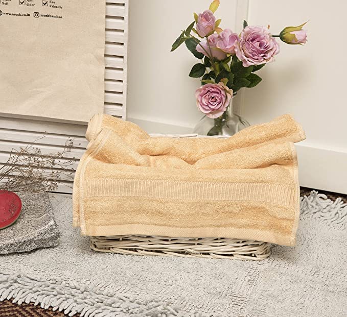 Mush مجموعة من 6 من مناشف اليد Mush 600 GSM | 100% بامبو | مناشف فائقة النعومة، ماصة وسريعة الجفاف للاستحمام، الصالة الرياضية، المسبح، السفر، السبا واليوغا | 16 × 24 بوصة - Image 2