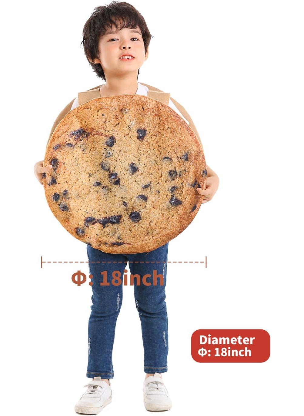 Seasons Seasons Chocolate Chip Cookie Costume Funny Food Halloween Costume for Toddler  - Image 4