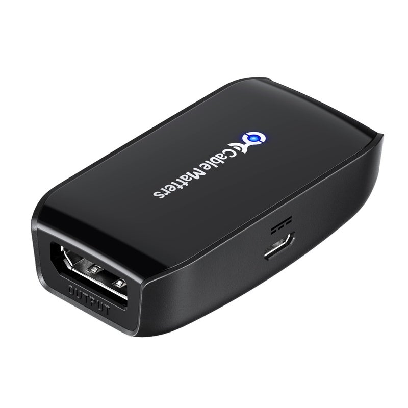 Cable Matters Active DisplayPort Repeater, Support 4K@240Hz up to 32ft, 4K@60Hz up to 80ft, (DP 1.4 Repeater, DisplayPort Signal Booster, DP Amplifier) for VR Headset, Gaming Monitor - Image 1