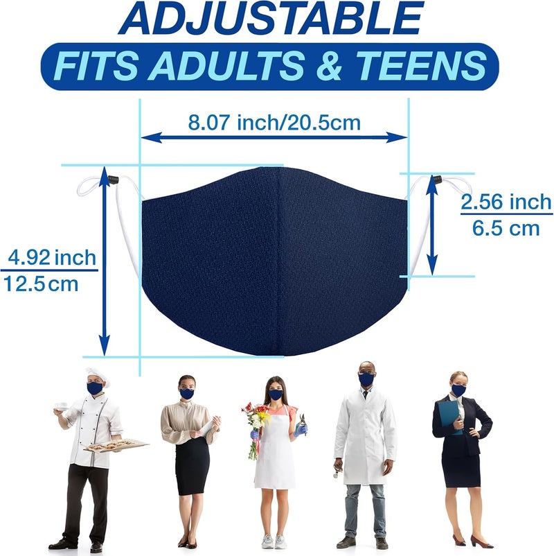 Arcarius Breathable Sports Face Mask – Moisture Wicking Gym & Travel Fit (3-Pack) - Image 4