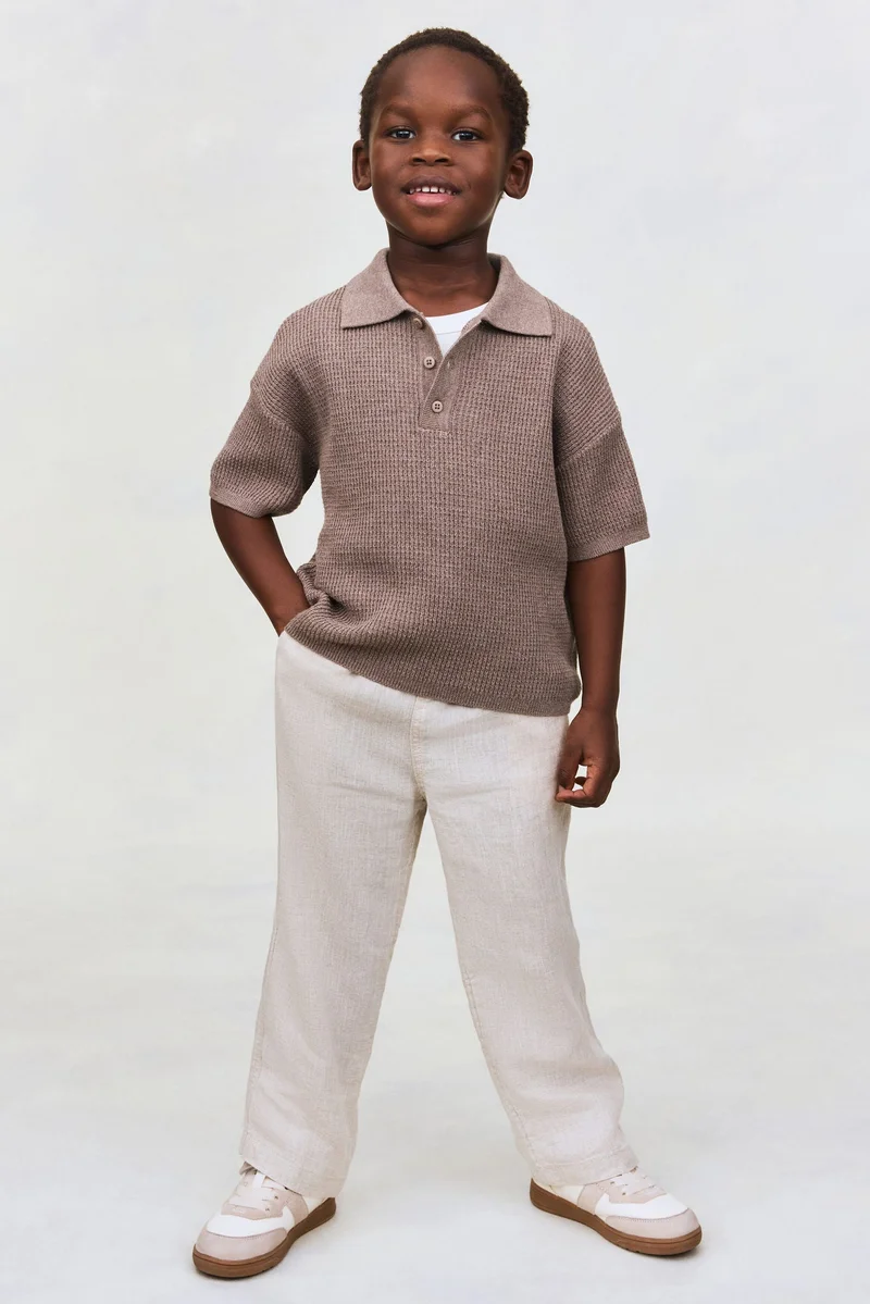 H&M Rib-knit polo shirt