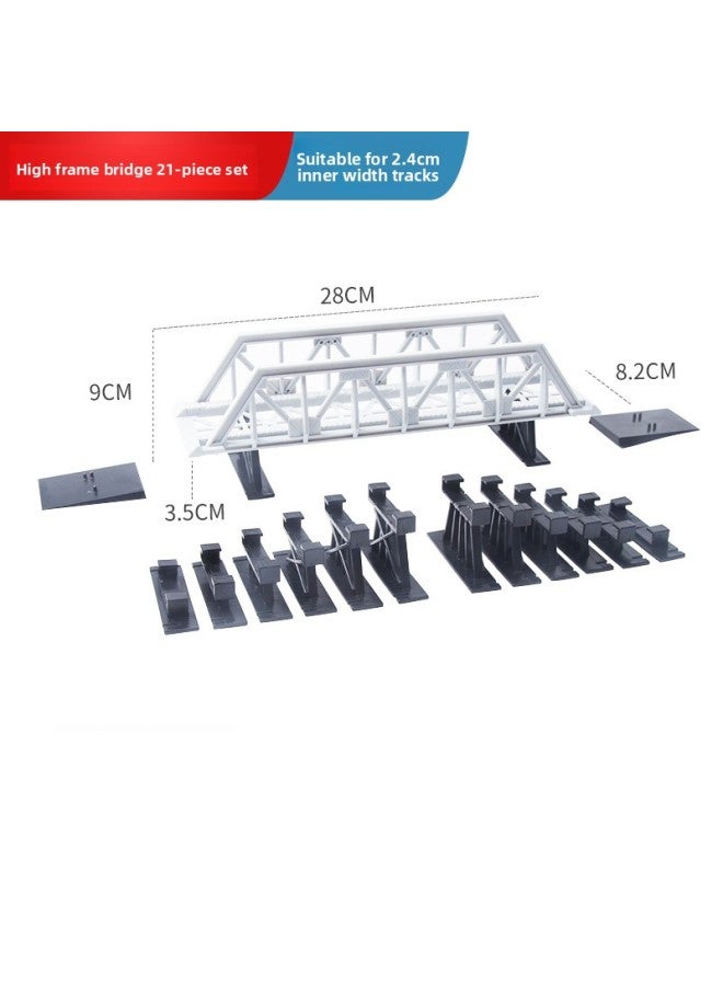 Track Toy Train Accessories Water Curved Rail Rail Platform Station Christmas Tree Signal Light Small Train High-speed Rail 