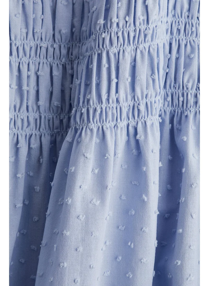 اتش اند ام Smocked-bodice cotton dress