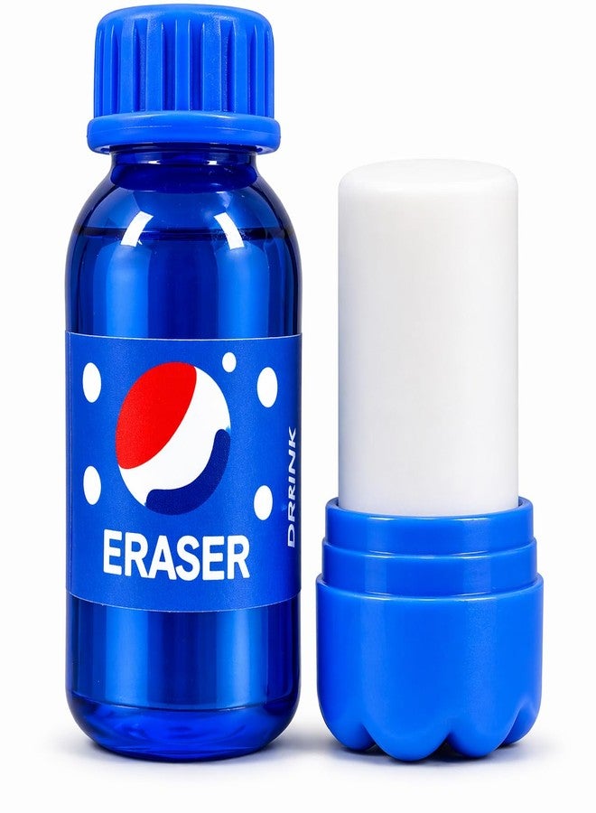 Kalra Magic Bottle Eraser for Kids | Cute Cartoon School Eraser Rubber | Non-Toxic Smooth Erasing Stationery | Pocket Size Novelty Eraser (Blue (Pack of 1)) - Image 1