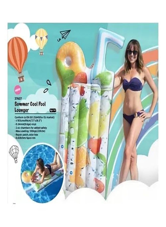 Jilani Swimming Pool Float for Adult Summer Cool Lounger Mat Swimming Pool Float with Manual Pump - Image 4