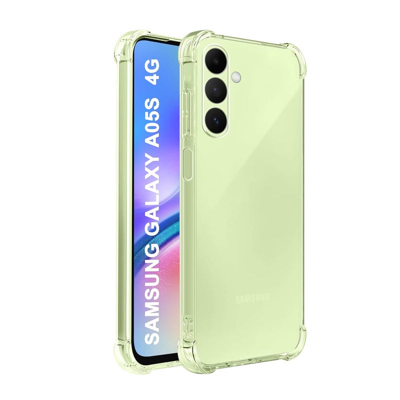 Cedo Samsung Galaxy A05s (4G) Bumper Case | Soft Jel Flexible Thin Full Protection Shock Proof Clear TPU Back Case Cover for Samsung Galaxy A05s (4G) (Transparent) - Image 1
