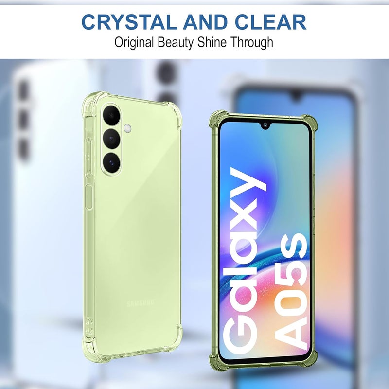 Cedo Samsung Galaxy A05s (4G) Bumper Case | Soft Jel Flexible Thin Full Protection Shock Proof Clear TPU Back Case Cover for Samsung Galaxy A05s (4G) (Transparent) - Image 5