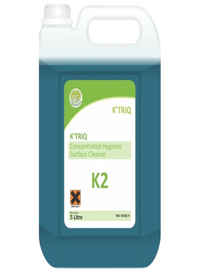 K'TRiQ Floor Cleaner Liquid 5 Litre | Powerful Multi Surface Cleaning Liquid | K2 Multi Clean | Floor Cleaner 5 Ltr | K2 multi Cleaner Tiles | Hygiene Floor Cleaning | Perfect for homes & Industrial Use. - Image 1
