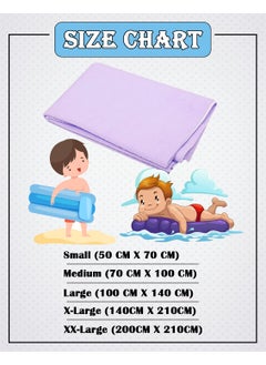 BTfash BTfash Baby Waterproof Reusable Super Soft Fast Drying Mattress Protector Medium Lilac  - Image 3