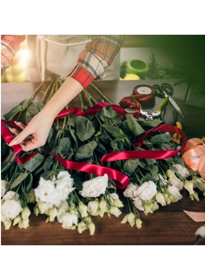 Burgundy Ribbon 1-1/2 Inch, 25 Yards Wine Red Satin Fabric Ribbons for Gift Wrapping, Christmas Garland, Christmas Tree Ornaments, Bows Making, DIY Crafts, Sewing Projects and Wedding Party - Image 4