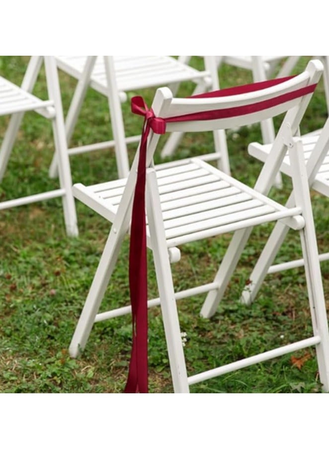 Burgundy Ribbon 1-1/2 Inch, 25 Yards Wine Red Satin Fabric Ribbons for Gift Wrapping, Christmas Garland, Christmas Tree Ornaments, Bows Making, DIY Crafts, Sewing Projects and Wedding Party - Image 5