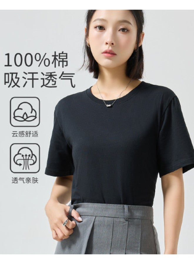 MIIOW Women'S Basic T-Shirt, Round Neck, Comfortable And Breathable Top, Sports Short Sleeve For Spring And Autumn - Image 1