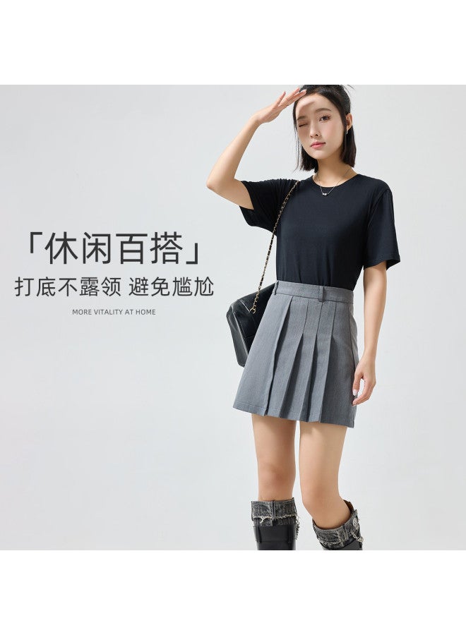 MIIOW Women'S Basic T-Shirt, Round Neck, Comfortable And Breathable Top, Sports Short Sleeve For Spring And Autumn - Image 4