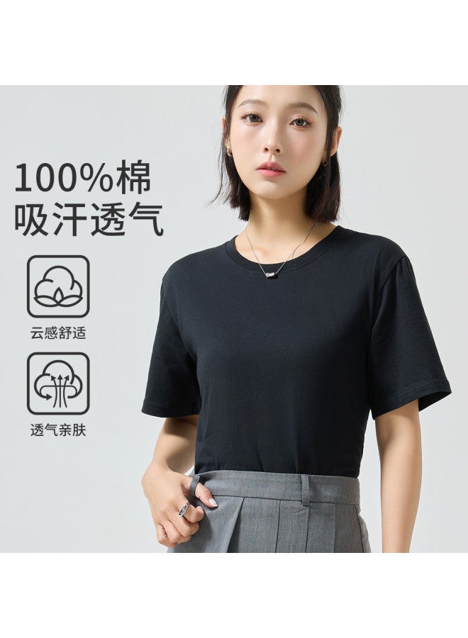 MIIOW Women'S Basic T-Shirt, Round Neck, Comfortable And Breathable Top, Sports Short Sleeve For Spring And Autumn - Image 2