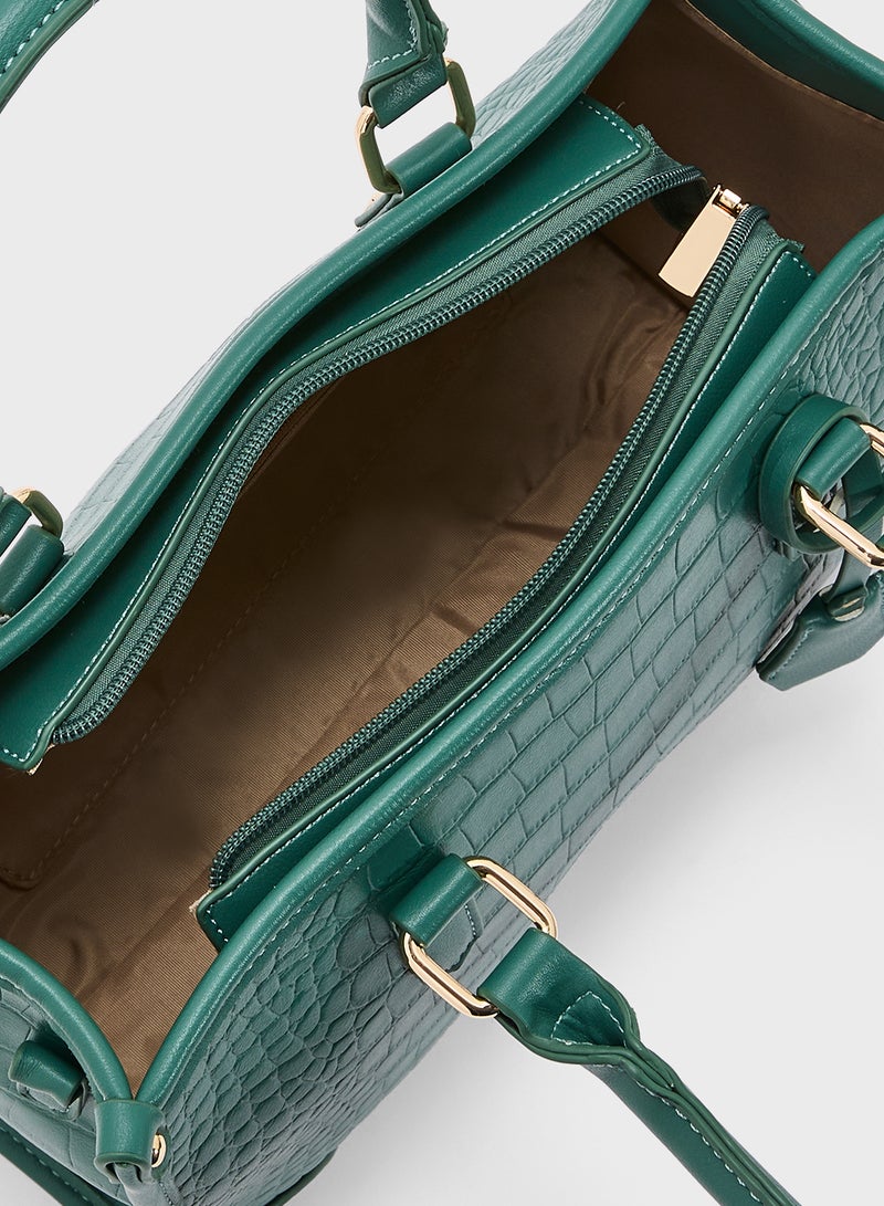 Khizana Croc Tote Handbag  - Image 5