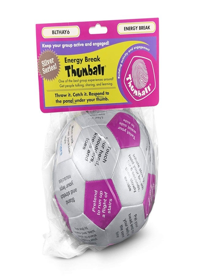 Trainers Warehouse Energy Break Thumball 6" | Fun Ice Breaker - Get The Blood Flowing & Improve Memory with Movement Activities | 32 Panels to Prompt Conversation | Get Movin' - Image 5