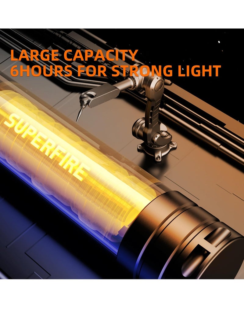 LED Flashlight, High Power Led Flashlight, Ultra Bright Large Flash Light, Rugged Metal Flash Light, for Outdoors, Emergency Power Outage, for Camping, Hiking, Emergencies  - Image 4