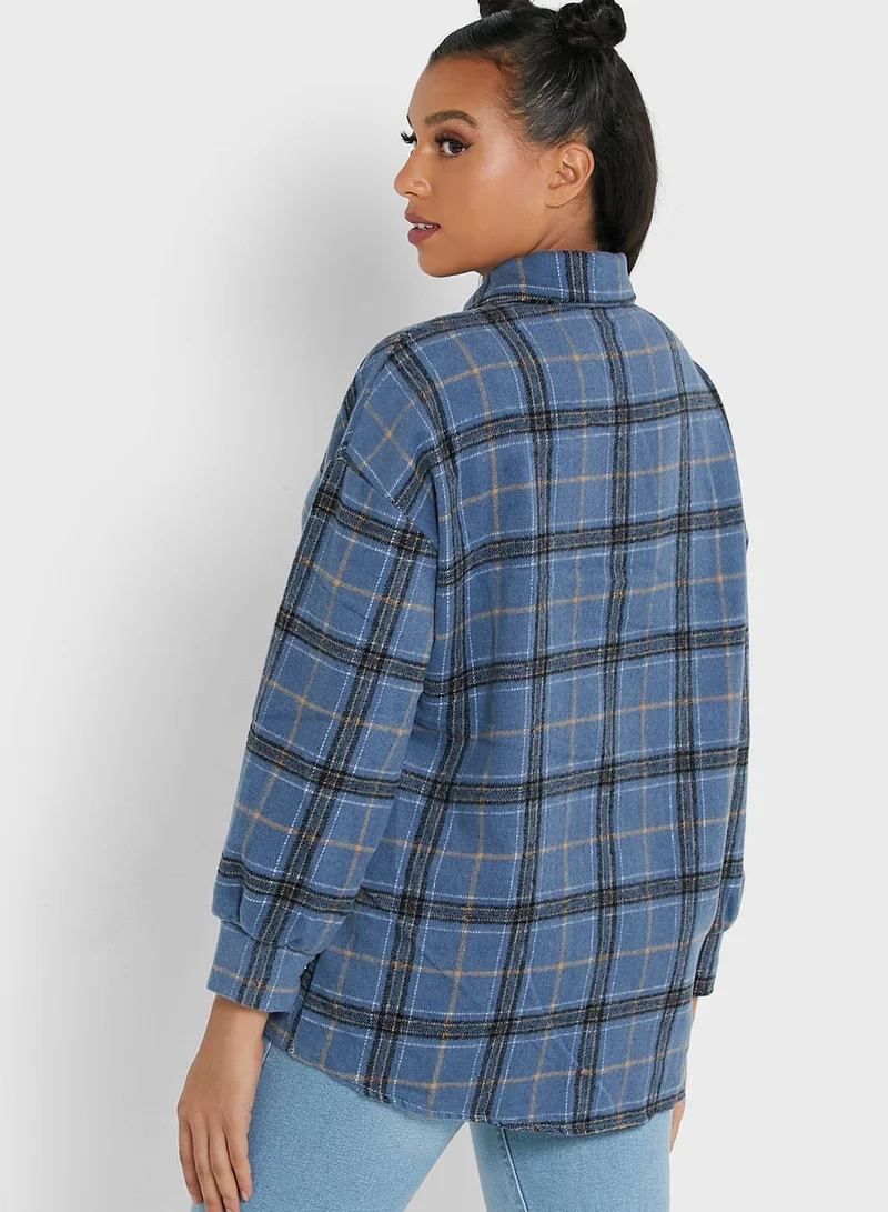 Ginger Checkered Shacket