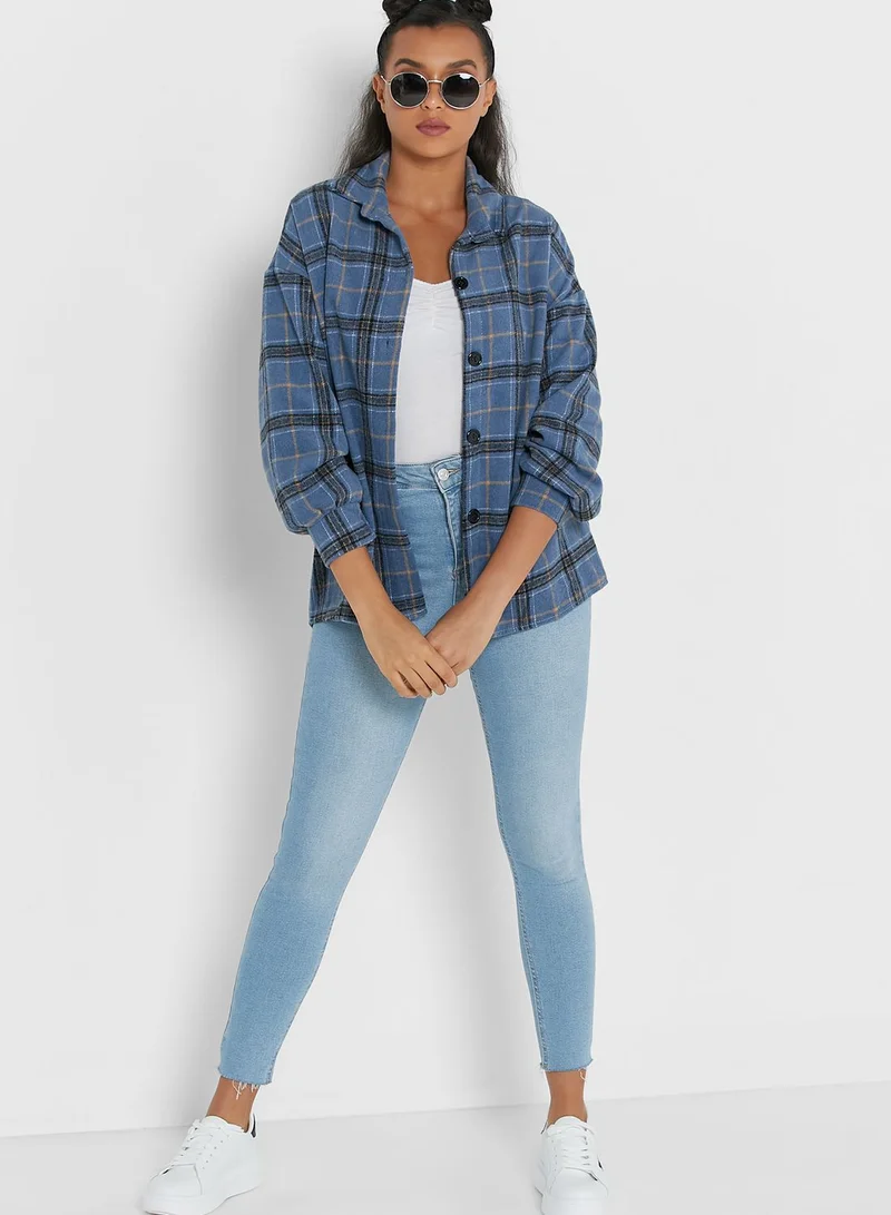 Ginger Checkered Shacket