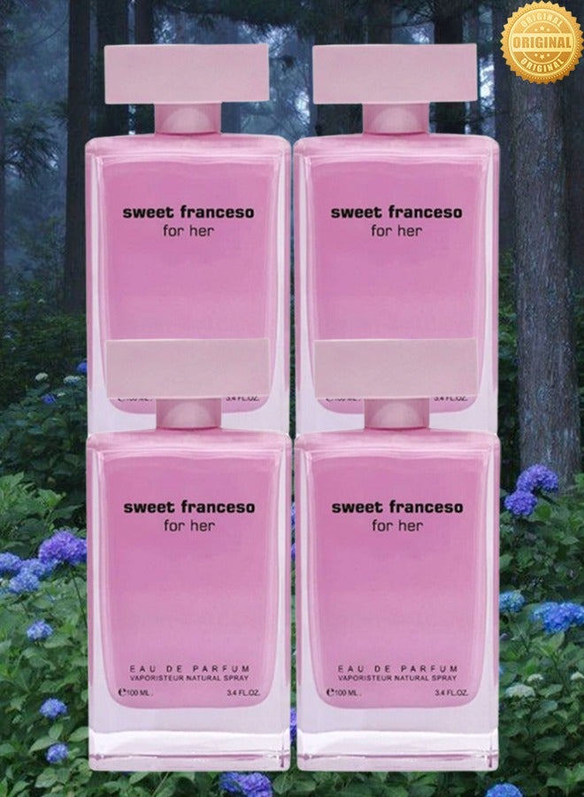 فور هير 4 قطع عطر سويت فرانسيسو فور هر بنك 100 مل - Image 1