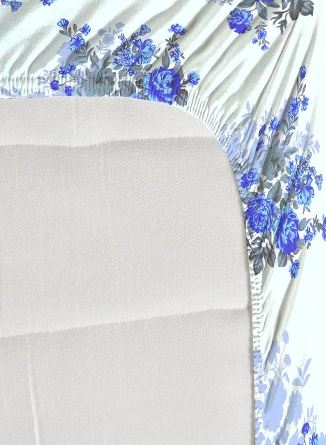 210 Tc Fitted Cotton Bedsheet (Elastic) with 2 Pillow Covers (GE-ENT-A247_fs2145), Multicolor - Image 3
