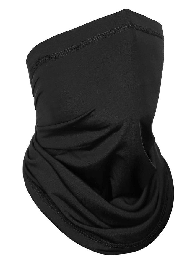 PrimeBox Men Pro Cotton Face Mask Bike Riding Washable Reusable Dust Protection Cover Neck gaitor Mask For Men Women Balaclava Bandana 9in1 tube (Pack of 3 Black Bandana Cotton) - Image 2