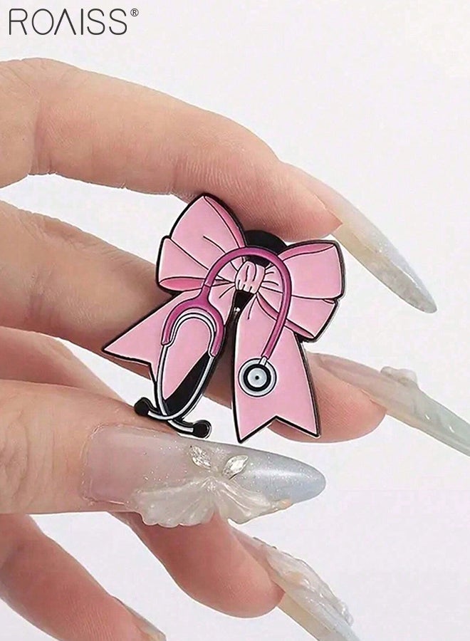 رويس 4 قطع دبابيس صغيرة أنيقة، شارات قلب كرتونية بسيطة وعصرية مناسبة للإكسسوارات الزخرفية للملابس والحقائب وحقائب الظهر والقمصان والسترات - Image 3