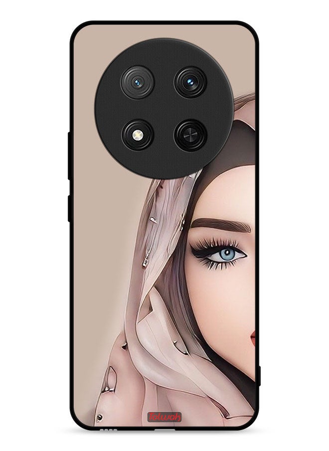 Tolwak Honor X9c 5G Protective Case Cover Half Face Girl Art  - Image 1