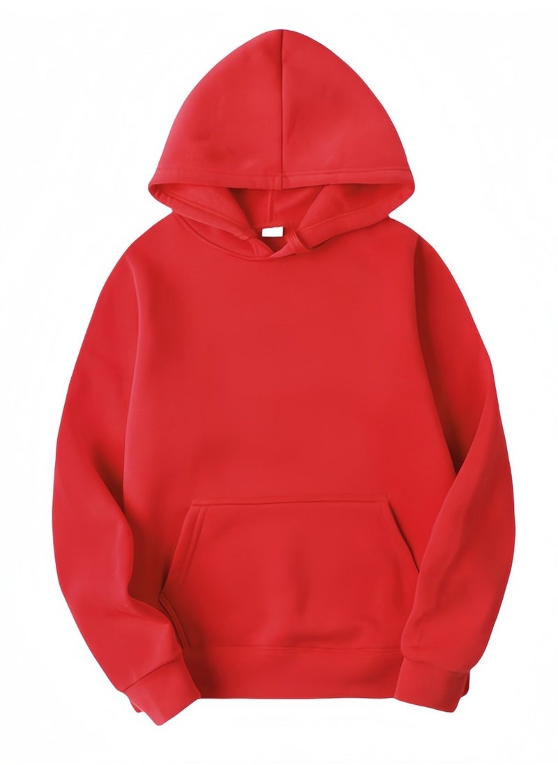 KUYING - New Pullover Hoodie Sports Solid Color Casual Sweatshirt - Image 1