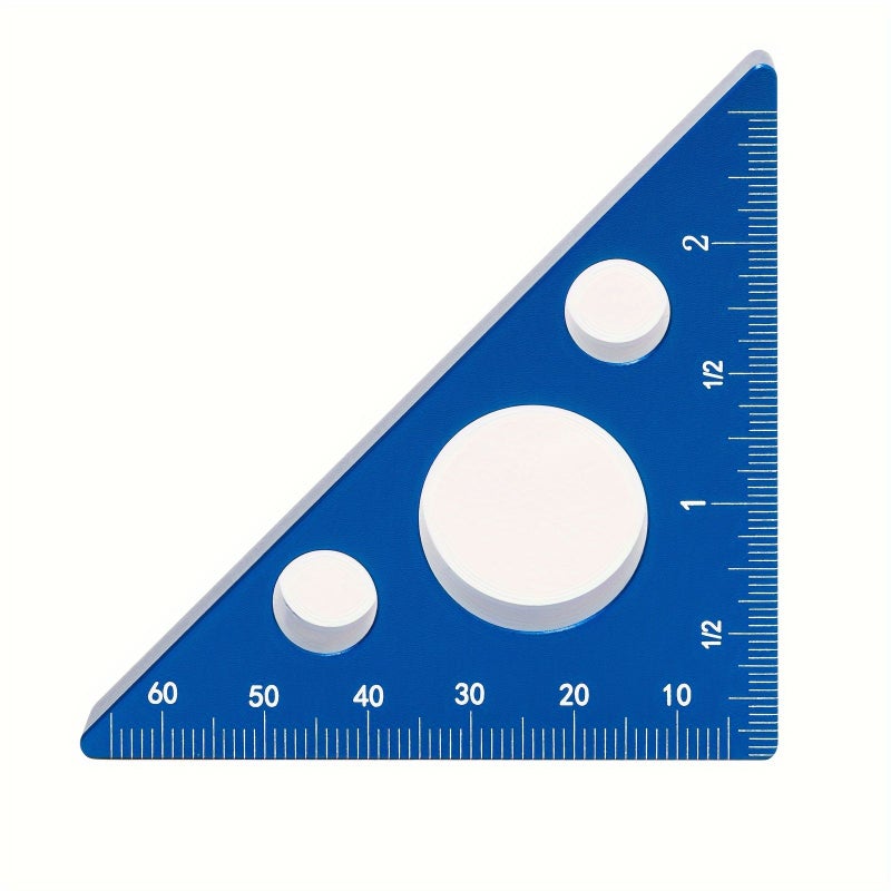 Red Triangular Ruler 45 90 Degree Precision Metric Angle Woodworking Tool - Image 4