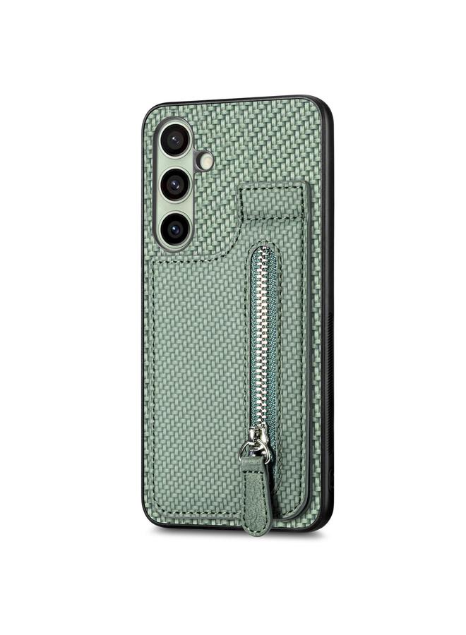 إيروريكس جراب لهاتف Samsung Galaxy A56 5G مصنوع من ألياف الكربون مع سحاب رأسي - Image 2