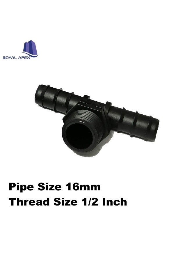Royal Apex Royal Apex Irrigation Accessories Uv-resistant Pvc Garden Fittings, Suitable For Home Indoor And Outdoor Irrigation Supply Pack Of 10 (Male Tee 1/2x13-16mm)  - Image 2