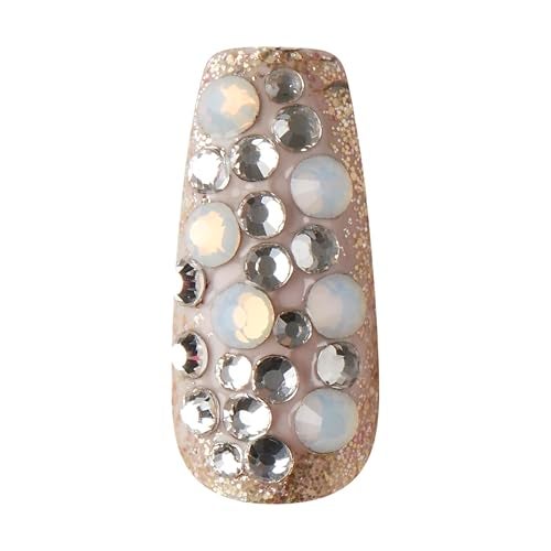 KISS Masterpiece Fake Nails One-of-a-Kind Luxe Manicure Set, 'Heirloom', 30 False Glue-On Nails including 12 Jewel Accent Nails - Image 3