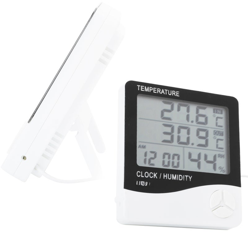 HighAccuracy Electronic Thermometer Digital Humidity Meter Indoor Outdoor Temperature Display - Image 4