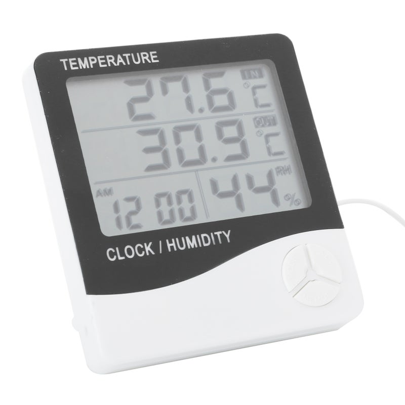 HighAccuracy Electronic Thermometer Digital Humidity Meter Indoor Outdoor Temperature Display - Image 5