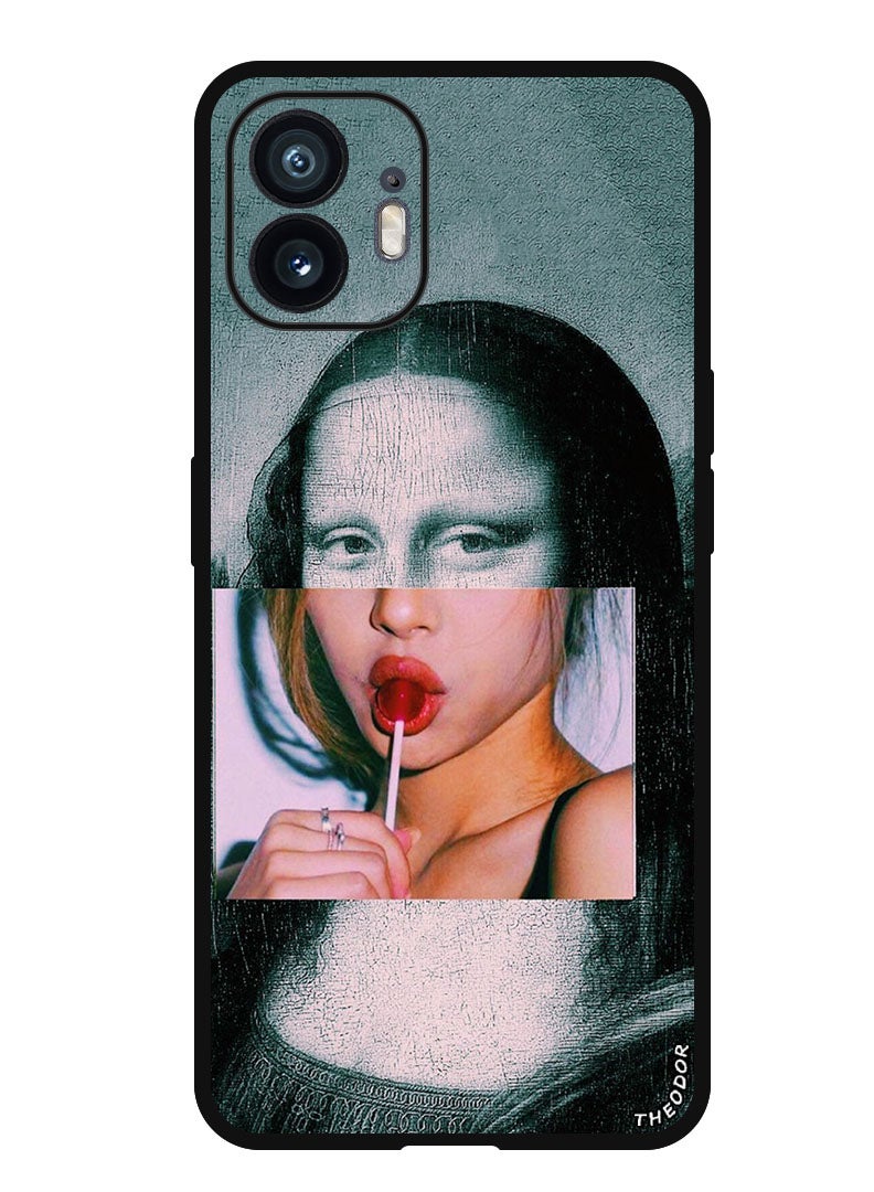 Theodor Protective Case Anti Scratch Shock Proof Bumper Cover For Nothing Phone (2) Mona Lisa 2  - Image 1