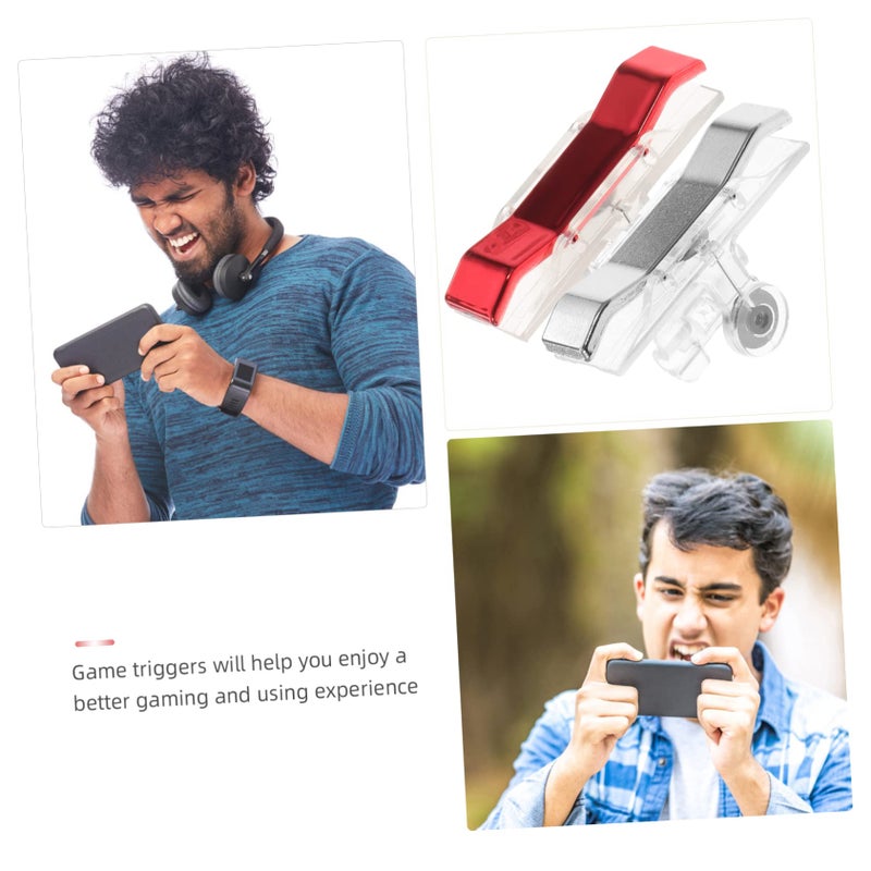 Metal Mobile Game Controller Buttons 2 Pairs Triggers Enhanced Shooting Experience Smartphone Gaming Accessories - Image 4