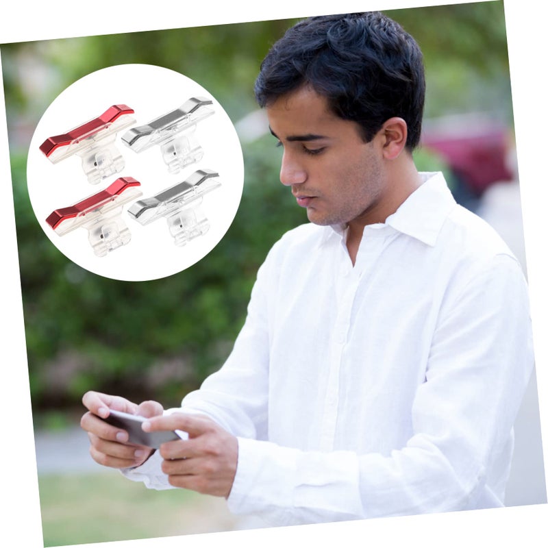 Metal Mobile Game Controller Buttons 2 Pairs Triggers Enhanced Shooting Experience Smartphone Gaming Accessories - Image 5