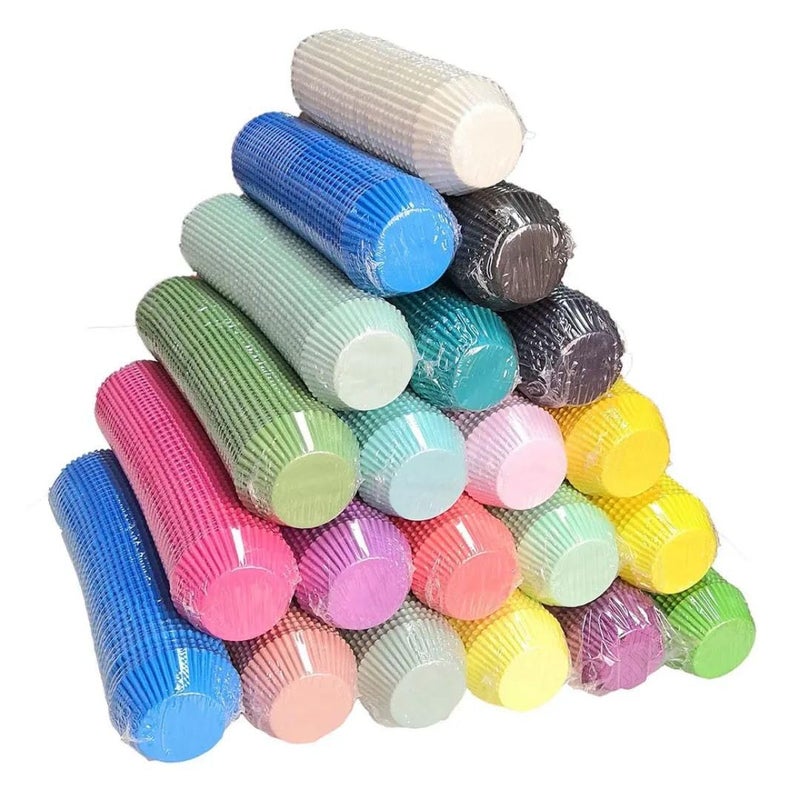 1000 Pcs Mini Cupcake Pouring Paper Cups for Baking Mini Cupcakes for Baking Extra Small Cakes and Packaging for Extra Small Candy