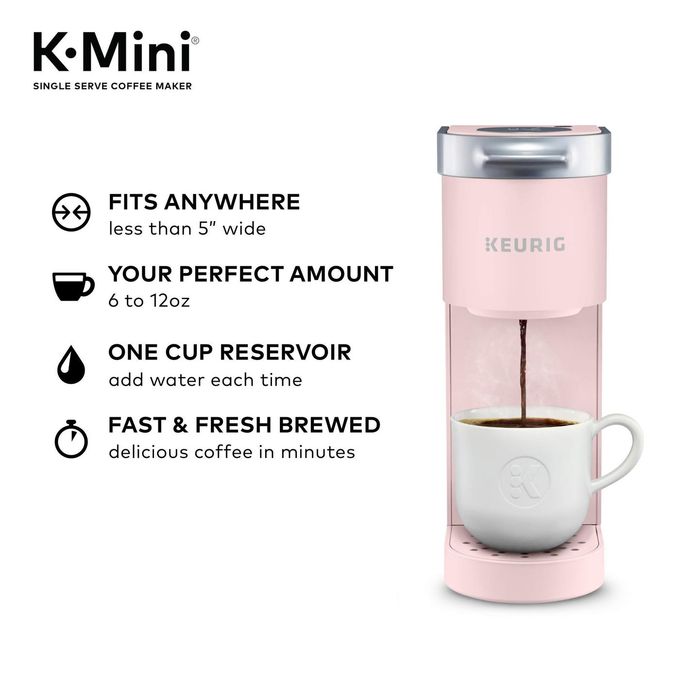 Keurig K-Mini Single Serve K-Cup Pod Coffee Maker, 6 To 12Oz Brew Size, With Cord Storage, Perfect For Small Spaces, Dusty Rose - Image 5