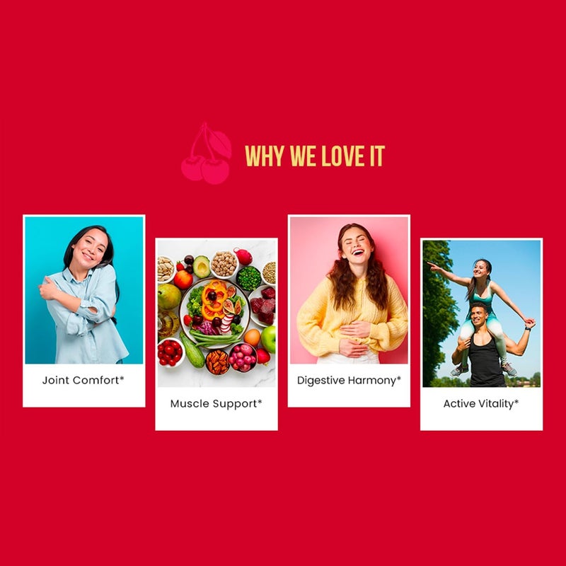 Ancient Bliss Tart Cherry Capsules Inflammation  Joint Support Supplement for Men  Women Tart Cherry Supplement to Support Digestion Sleep  Vitality 120 Capsules - Image 5