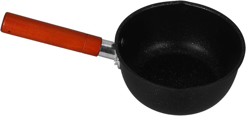 Mini Japanese Yukihira Saucepan 16cm Non-stick Milk Pan with Handle Small Pot for Food and Soup Cooking - Image 1