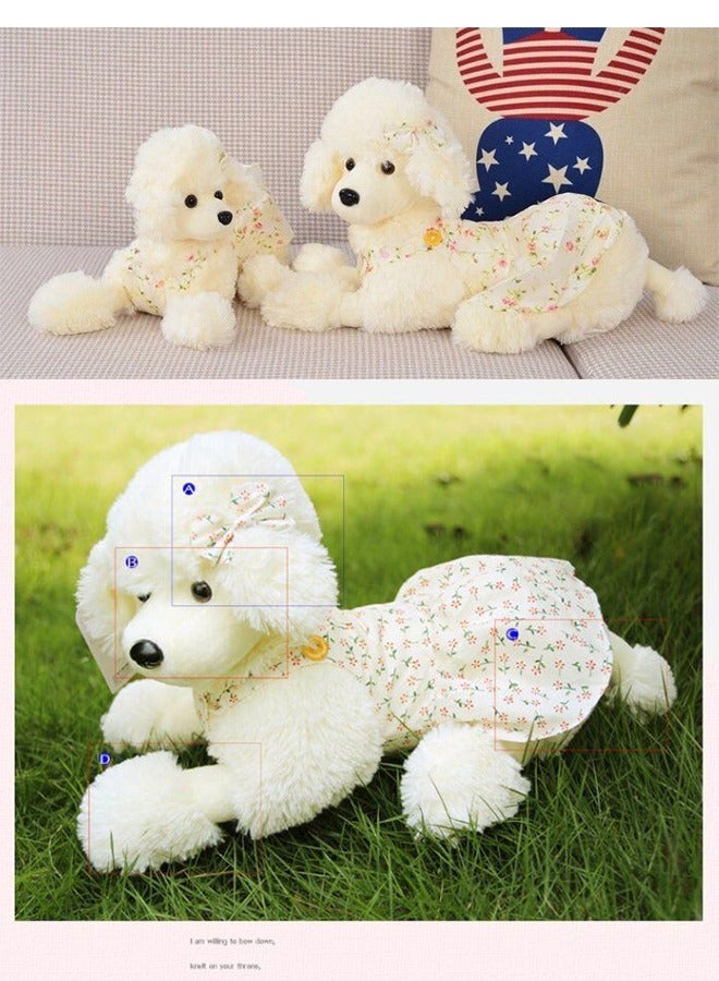 DUNISO Poodle plush toy, simulated dog doll, stuffed animal toy,Stuffed Gift for Graduation Birthday Wedding Decorations Party Favors - Image 5