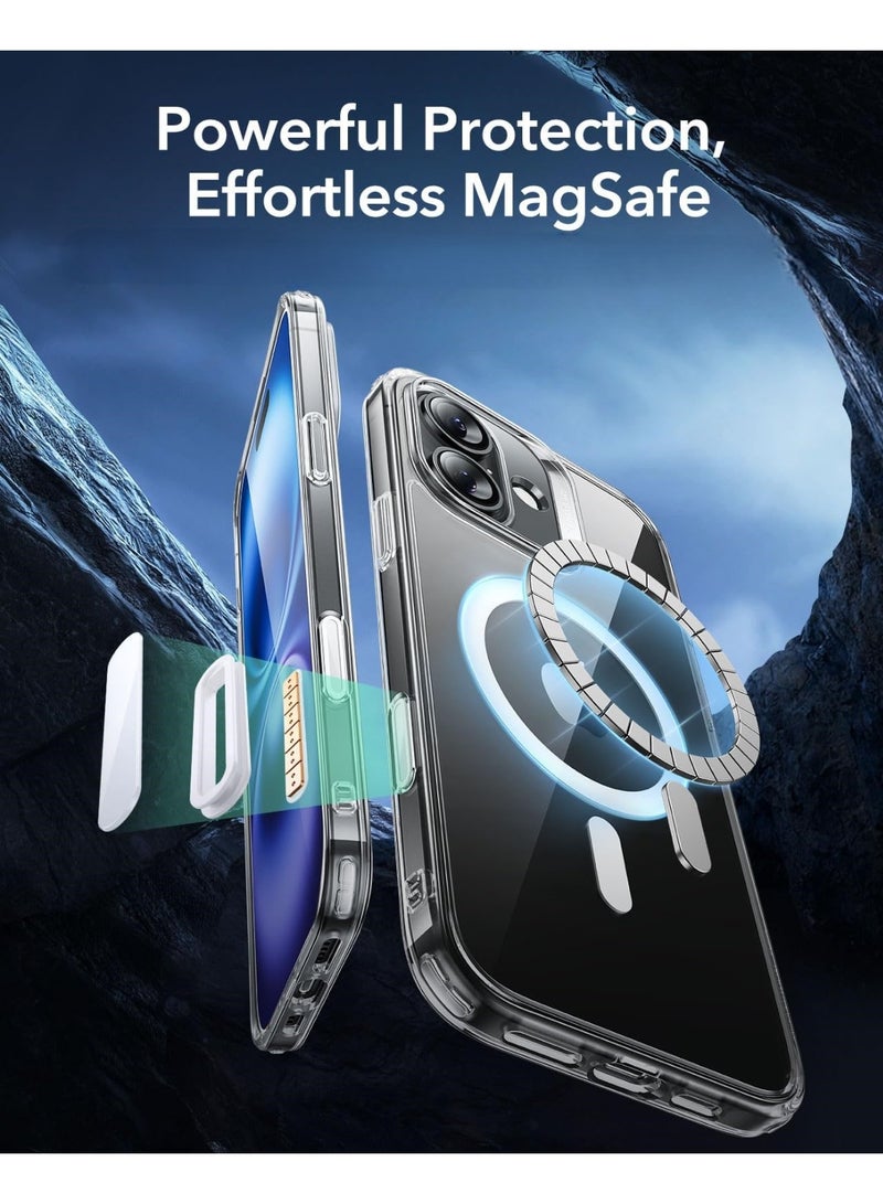 ANYOGRO Compatible with Apple iPhone 16 Case, Magnetic MagSafe Support, Military-Grade Drop Protection,iPhone 16 Cover with Independent Camera Button, Clear - Image 3
