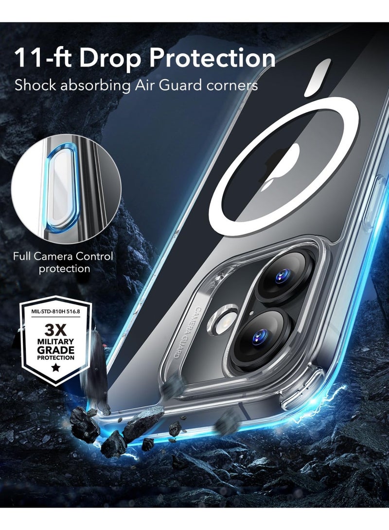 ANYOGRO Compatible with Apple iPhone 16 Case, Magnetic MagSafe Support, Military-Grade Drop Protection,iPhone 16 Cover with Independent Camera Button, Clear - Image 4