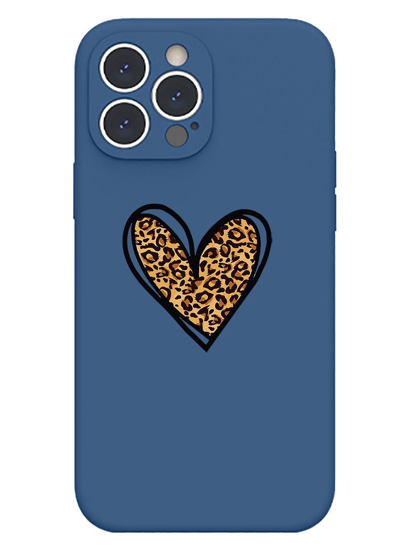 Theodor Protective Slim Fit Case Liquid Silicone Cover with Full Body Protection Anti-Scratch Shockproof Case For iPhone 13 Pro Max Blue  - Let that go B - Image 1