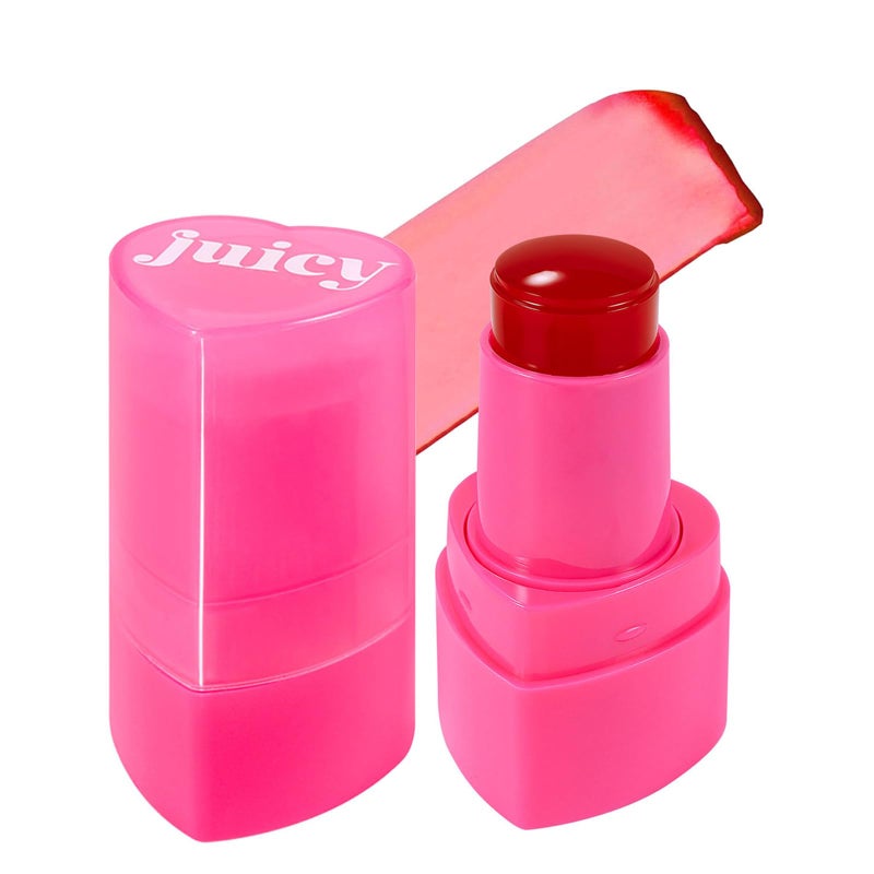 Qawnfy Water Jelly Tint Blush 3In1 MultiUse Blush Cream Blush Stick for Eyes Cheeks Lips Hydrating Bouncy Jelly Texture Blends Perfect for Skin Portable Multipurpose Long Lasting Waterproof01 s - Image 3