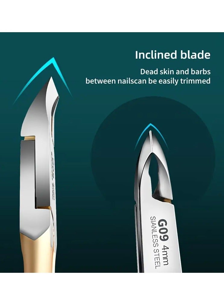 solingen 1 قطعة مقص لايس الذهبي الاحترافي لقص الجلد الزائد - Image 2
