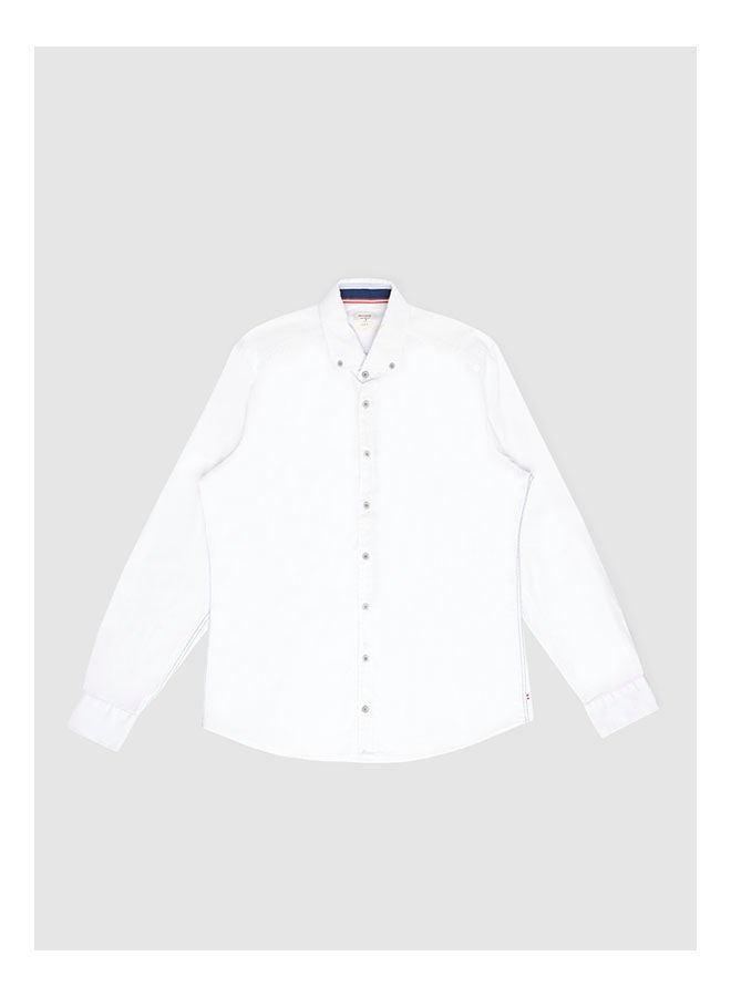 Olymp Collared Neck Long Sleeve Plain/Basic Shirt  - Image 1